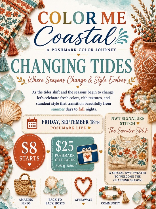 Accessories - $8 Color Me Coastal Train | Changing Tides✨🌺☀️